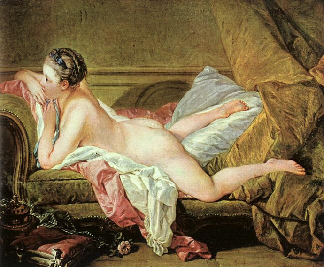 Francois Boucher Nude on a Sofa oil painting image